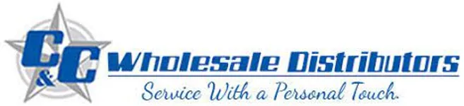 C&C Wholesale Distributors logo with the tagline "Service With a Personal Touch" and a compass design.